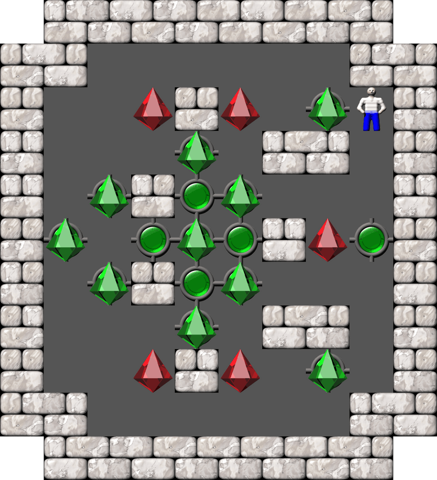 Sokoban Mass Remodel level 1583